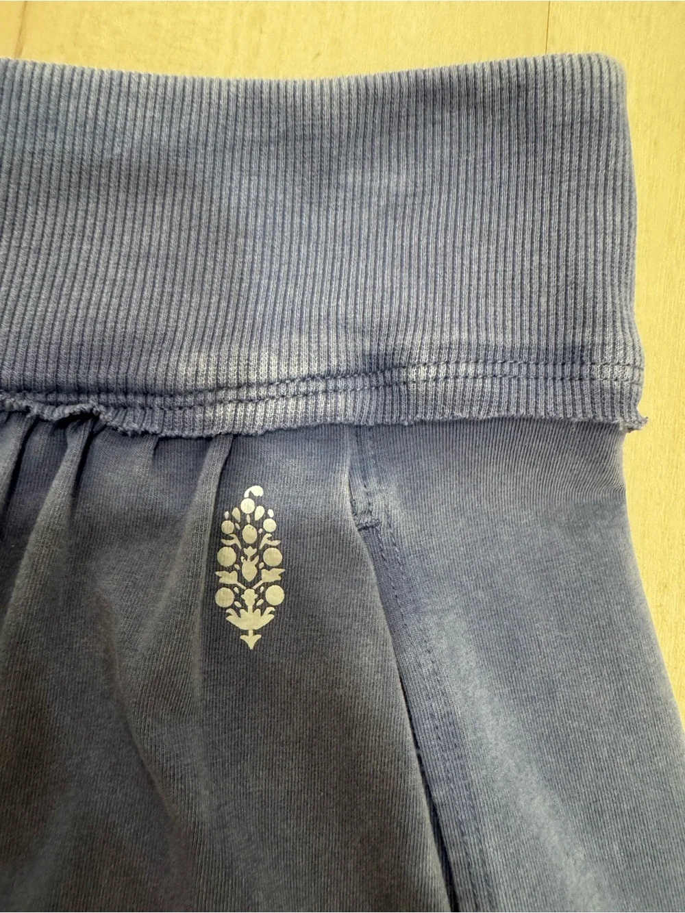 Free People Movement Hot Shot Harem Shorts Washed Blue Medium Baggy - Picture 5 of 11